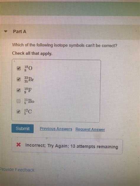 Solved Part A Which Of The Following Isotope Symbols Can T Chegg