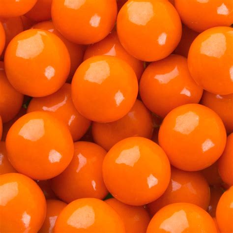 Orange Gumballs • Gumballs • Gumballs Bubble Gum And Chewing Gum • Bulk