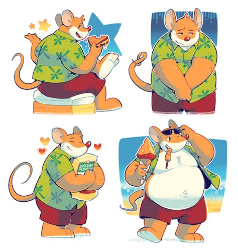 237595 Safe Artist Greenendorf Mammal Mouse Rodent Anthro Geronimo Stilton Series