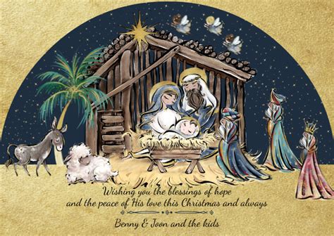 Copy Of Nativity Scene Christmas Card Postermywall