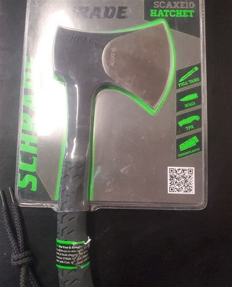 Schrade Scaxe In Full Tang Hatchet W In Blade New In Sealed