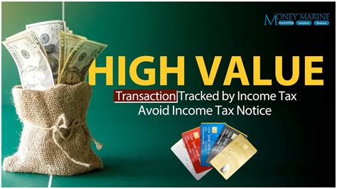 High Value Transaction Tracked By Income Tax Avoid Income Tax Notice