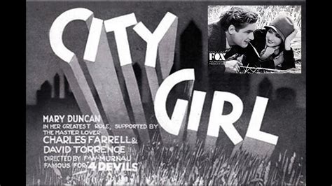 City Girl With Charles Farrell 1930 Silent 1080p Hd Film Youtube