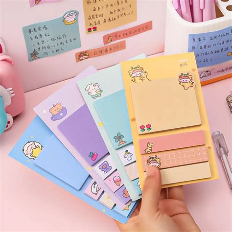 Cartoon Notatnik Kr Lik Sticky Note Naklejki Kalkomania Scrapbooking