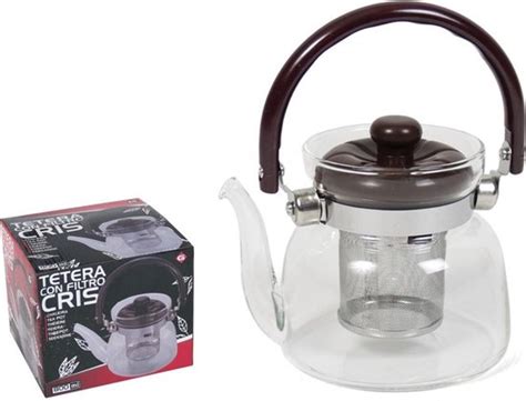 Glazen Theepot Met Thee Filter Infuser Ml Theepotten Theekannen