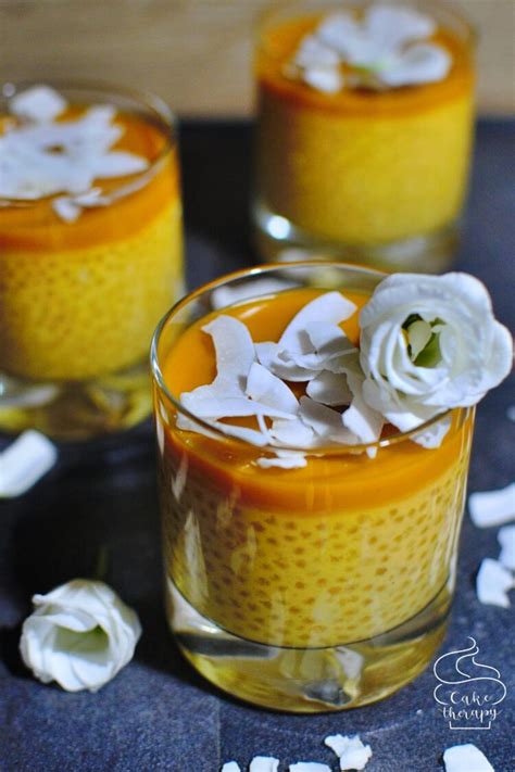 Pudding Tapioka Z Mango I Mleczkiem Kokosowym Cake Therapy