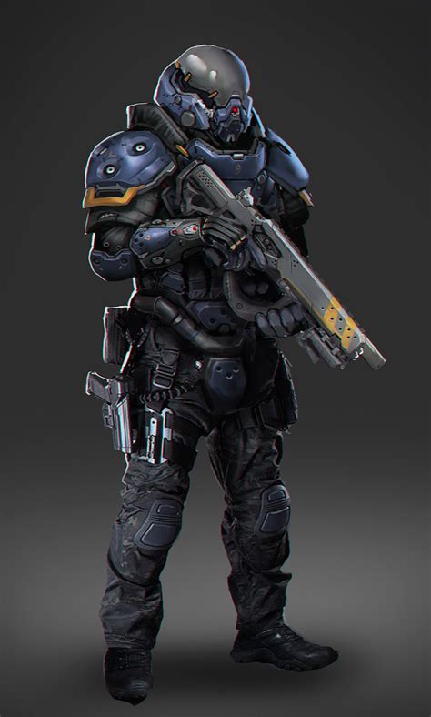 Artstation Sci Fi Soldiers Ruben Perez Gonzalez Sci Fi Character Art Cyberpunk Character