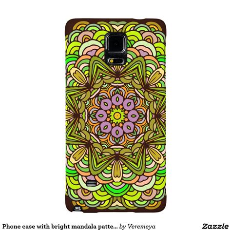 Phone case with bright mandala pattern