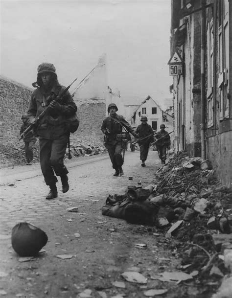 US Army In Koblenz Moselweiss Koblenzer Strasse Bahnhofsweg March 1945