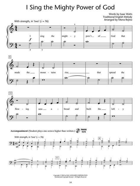 Adult Piano Method Traditional Hymns Book 1 All