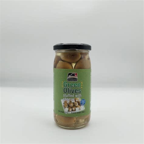 Оливки Зелёные фаршированные мягким Сыром OPHELLIA 350г - купить с ...