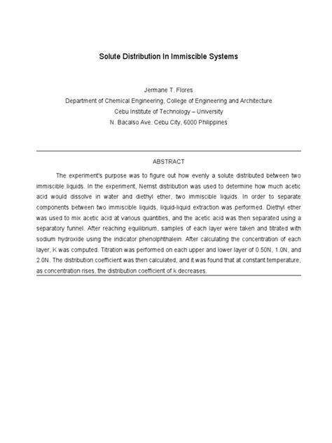 Lab Report Experiment 2 Flores V1 Pdf Acid Titration