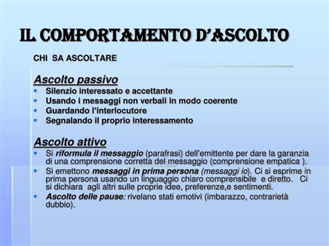 Ppt Comunicazione Efficace Ed Ascolto Attivo Powerpoint Presentation