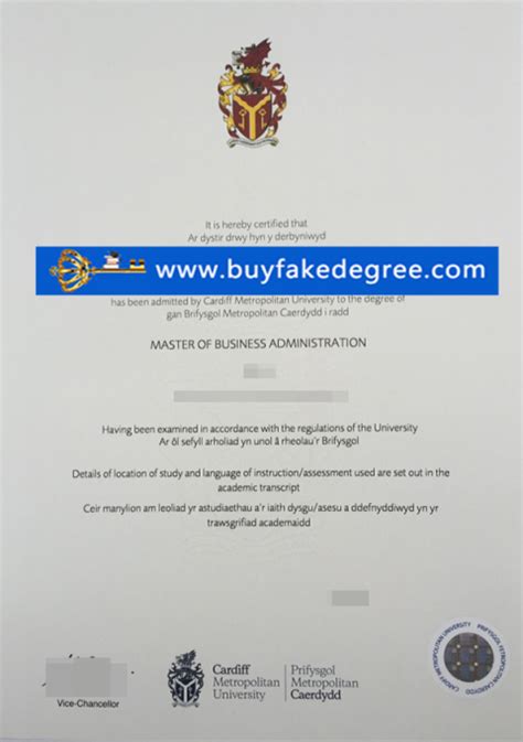 Make Fake Cardiff Metropolitan Univeresity Degree Online Buy Fake