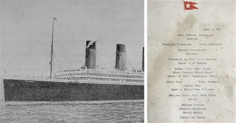 Petapixel Titanic Dinner Menu Found In Photo Album Sells For 100000