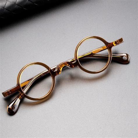 Acetate Retro Small Round Japanese Eyeglass Frames Brand Spectacles 34mm Glasses Ebay