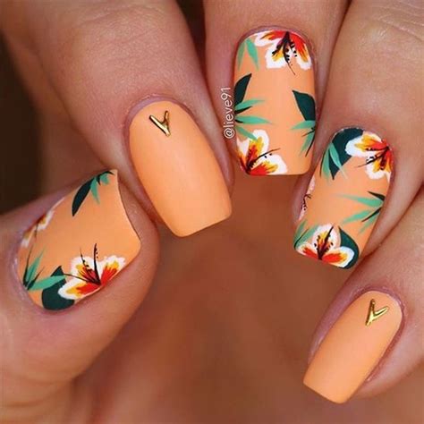 Une Vitalit Vibrante Avec Des Ongles Orange Vif Une Bouff E Dair