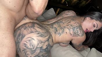Yummy Bouncing Ass Inked Brazilian Thawany Alves Drilled And Cumshot By