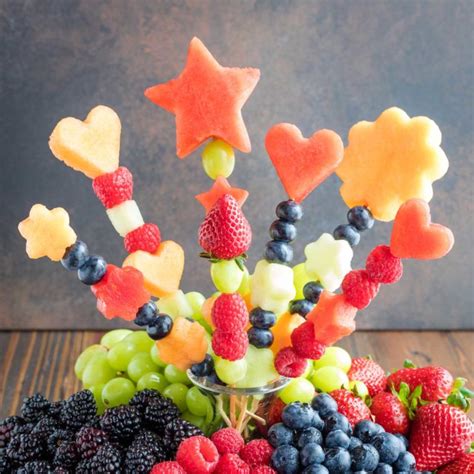 How to Make Fruit Kabobs and DIY Fruit Bouquets