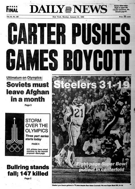 President Carter Calls For U S Boycott Of Olympics In Moscow In