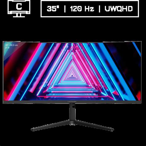 Gaming Monitor 35 Curved 120 Hz LC M35 UWQHD 120 C OZ PC