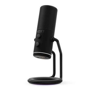 NZXT Capsule Cardioid USB Gaming Streaming Microphone Black LN118855