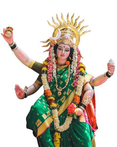 Full Hd Durga Mata Transparent Backgrounddurga Puja Maa Durga Png Images