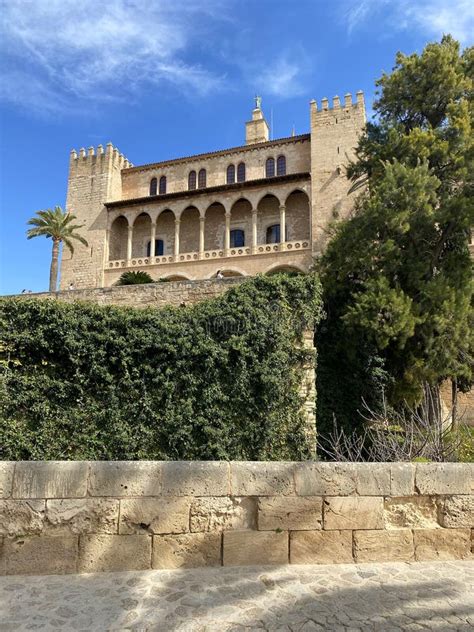 Royal Palace Palau De La Almudaina In Palma De Majorca Editorial Stock