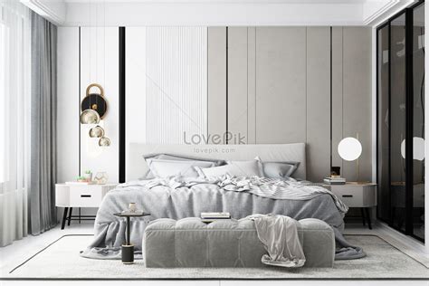 Nordic bedroom design creative image_picture free download 401945351 ...