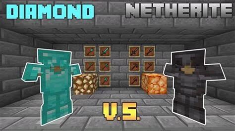 Diamond Armour into Netherite Armour and vice versa Minecraft Texture Pack