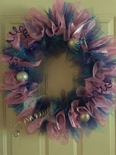 My Very Own Pink Wreath Made Of A Noodle Pink Wreath Floral Wreath