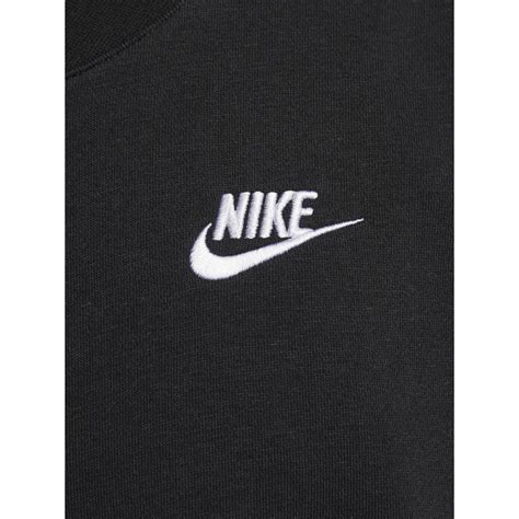 Sweat Zippé Crop Nsw Club Noir Femme Nike Wimod