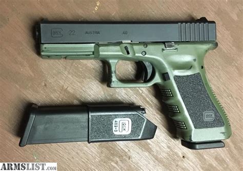 Armslist For Sale Glock 22 Gen3 Od Green Duracoat