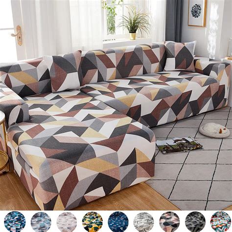 Cheap Elastic Sofa Cover For Living Room Adjustable Geometric Sofas