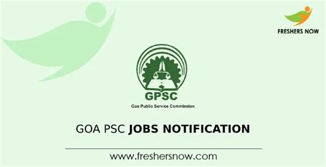 Goa PSC Jobs Notification 2024 For 23 Posts Online Form