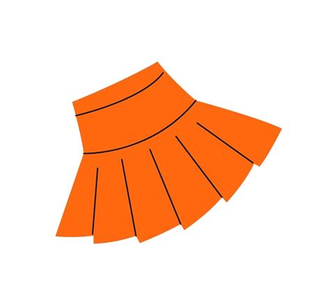 Premium Vector Orange Female Skirt Concept