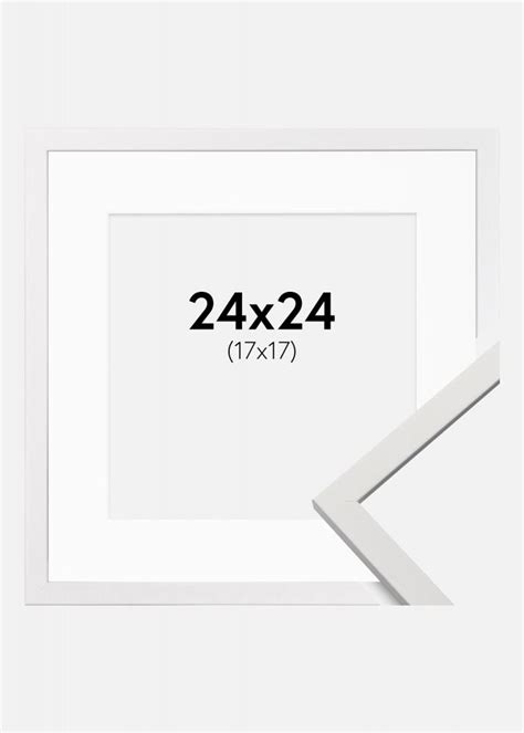 Buy Frame Edsbyn White 24x24 Cm Picture Mount White 18x18 Cm Here