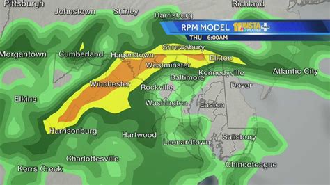 Hour-by-hour rainfall forecast