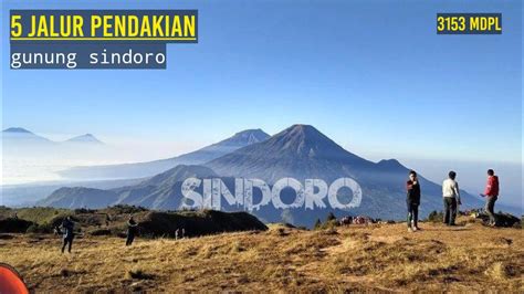 Via Jalur Trek Pendakian Gunung Sindoro Youtube