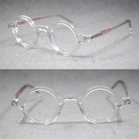 Small Vintage Round Hand Made Eyeglass Frames Full Rim Acetate Retro Glasses Eyewear Rx Abl In