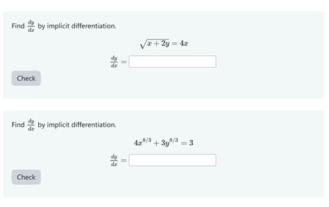 Solved Find Dxdy By Implicit Differentiation Chegg