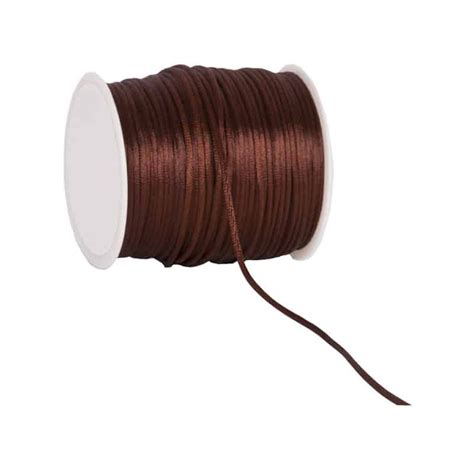 Satin Cord Brown 2 Mm X 100 M Packara