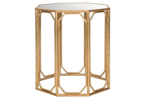 Duffy Side Table Gold Mirror Glass Accent Tables Mirrored Accent Table Accent Table