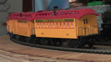 1966 Very Rare Tyco Mantua Santa Fe And Disneyland Train Set Loco Cars