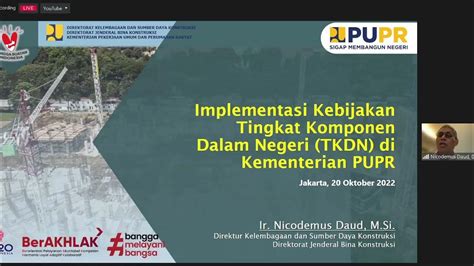 Perhitungan Tingkat Komponen Dalam Negeri Tkdn Pekerjaan Konstruksi