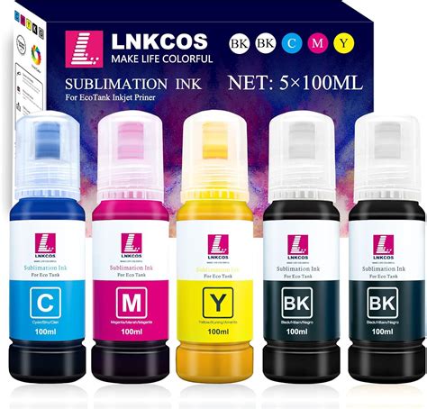 Lnkcos Ml Inkjet Ink For Epson Ecotank Printers Et Et Et