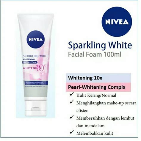 Jual Nivea Sparkling White Facial Foam 100ml Shopee Indonesia