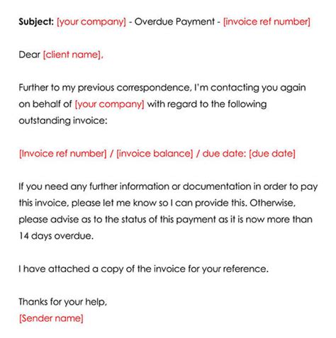 15 Free Overdue Payment Reminder Templates And Examples