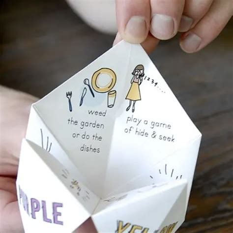 Wacky Things To Put Inside A Paper Fortune Teller Stlmotherhood