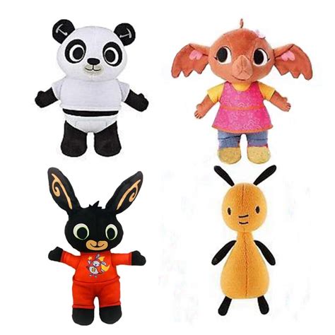 4pcs bing plush toy bunny rabbit Monkey stuffed animal soft doll toys for children gifts UK ...